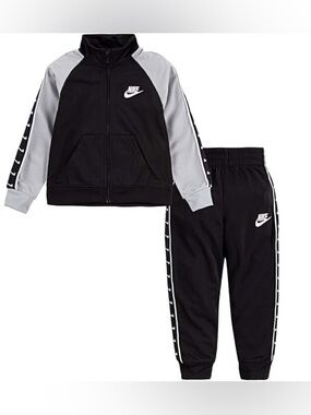 Nike Kids Track Suit Set | Black & Gray | Size 5T | Excellent Condition